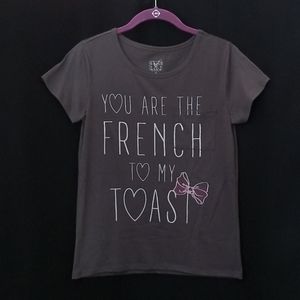 Cute Graphic Gray Tee Shirt